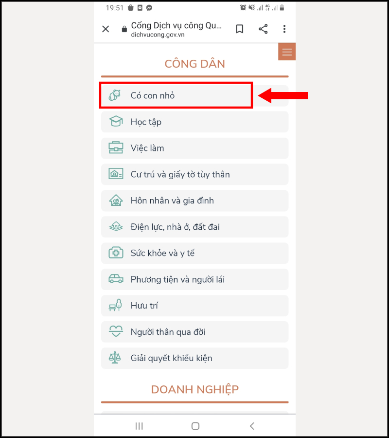 Cách đăng ký làm giấy khai sinh online trên điện thoại đơn giản
